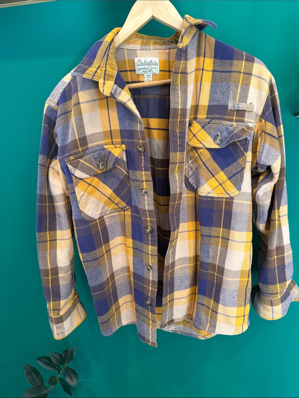 Plaid Button-Up Shirt Jacket - Yellow & Gray